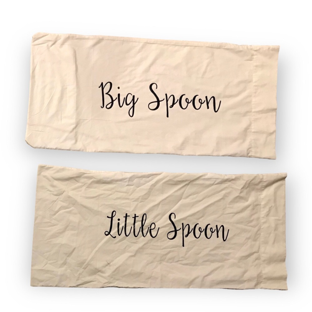 Room Essentials Body Pillow Cases Monogrammed Big Spoon Little Spoon